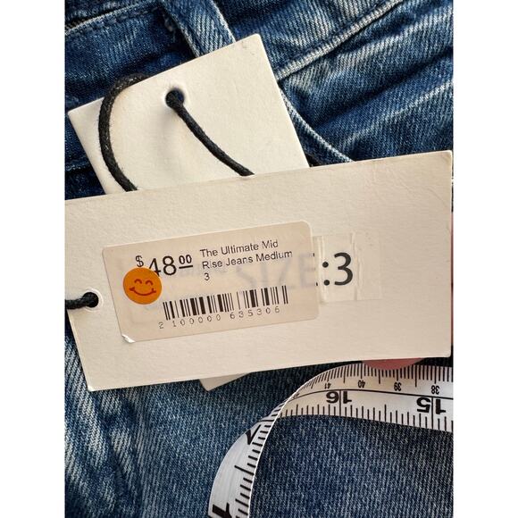 NWT A2 Jeans The Perfect Mid-rise Size 3 (like a 27-28 waist) Ankle Jeans - Picture 10 of 11